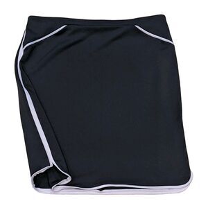 Alfani Black Pencil Skirt White Contrast Trim Career Office Stretch Zip Size 14